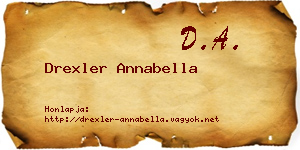 Drexler Annabella névjegykártya